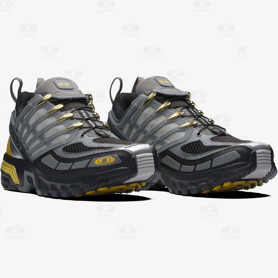 Salomon ACS PRO ADVANCED Men's Sneakers Grey / Yellow | AU-A2158