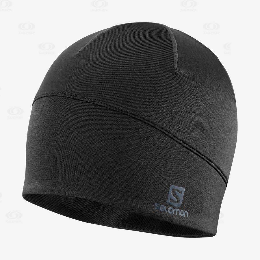 Salomon ACTIVE Men\'s Hats Black | AU-S2626