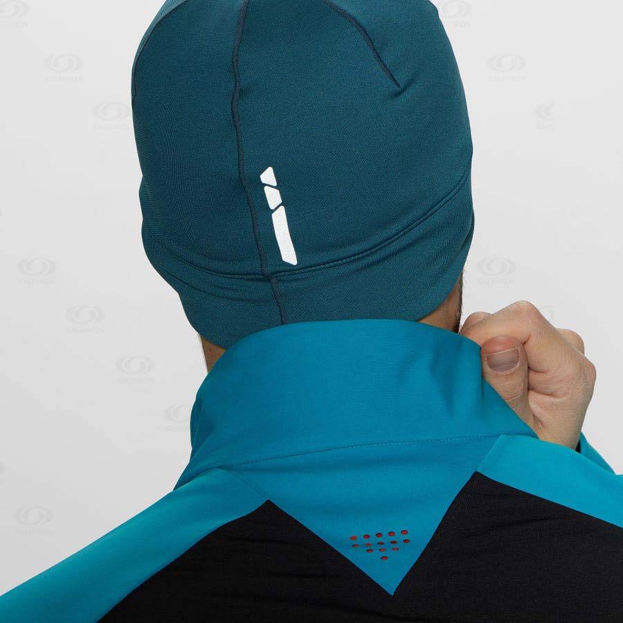 Salomon ACTIVE Men's Hats Blue | AU-O2363