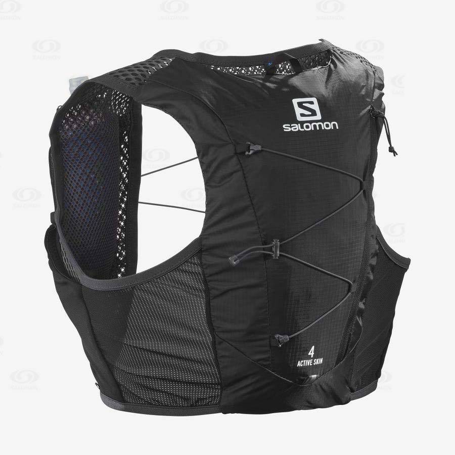 Salomon ACTIVE SKIN 4 Men's Running Packs Black | AU-O1728