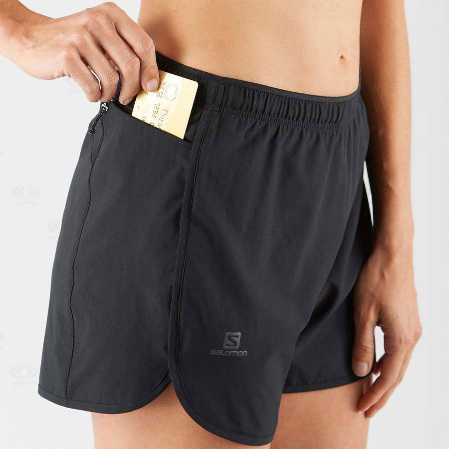 Salomon AGILE Women's Shorts Black | AU-O1201