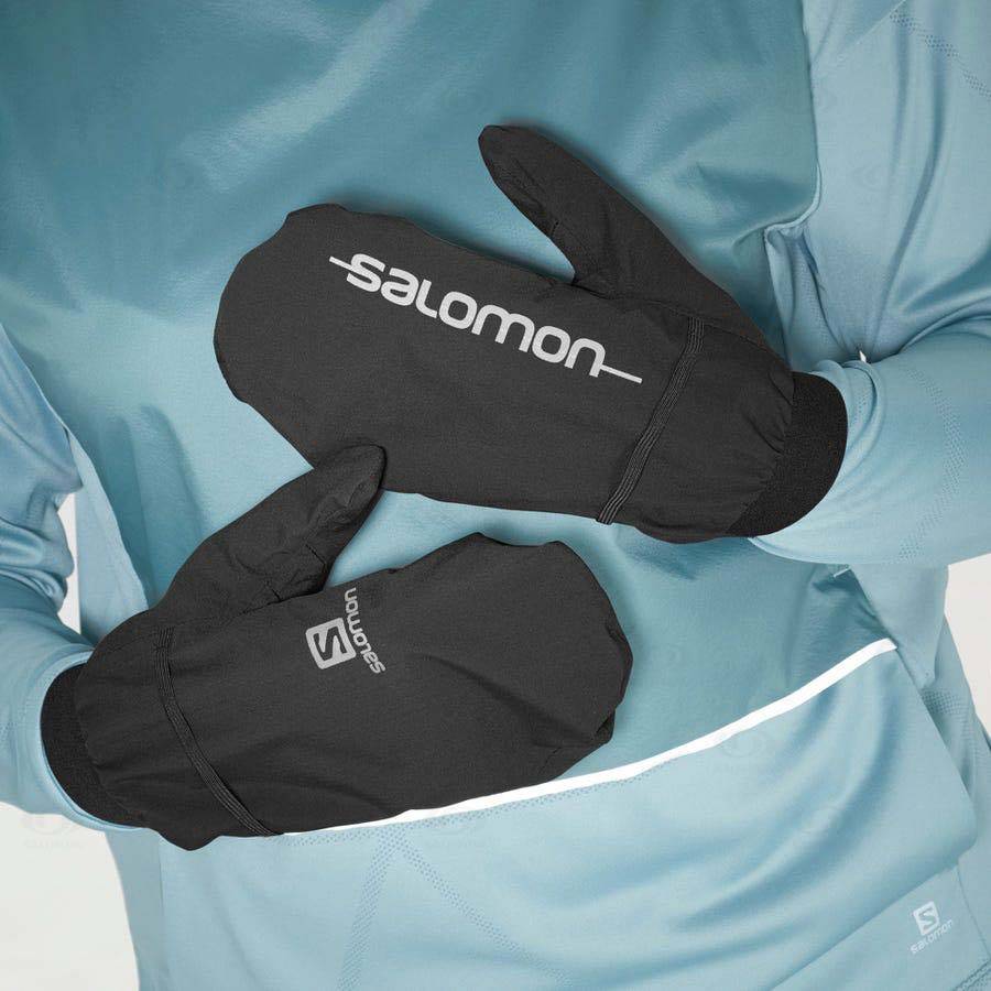 Salomon BONATTI WATERPROOF Men's Gloves Black | AU-O2596