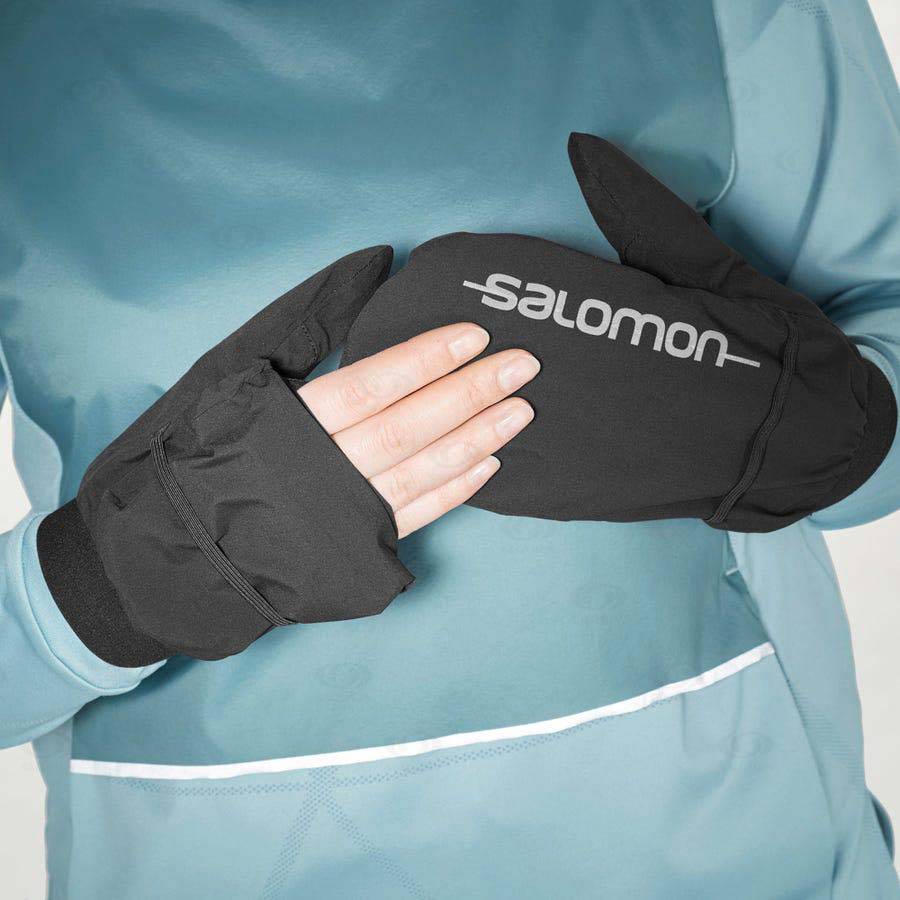 Salomon BONATTI WATERPROOF Men's Gloves Black | AU-O2596