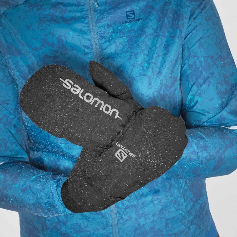 Salomon BONATTI WATERPROOF Men's Gloves Black | AU-O2596