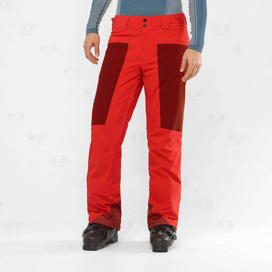 Salomon BRILLIANT Men's Ski Pants Red | AU-M1860