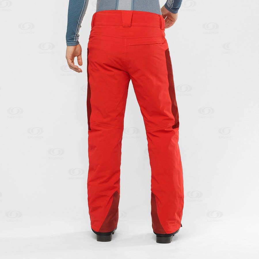 Salomon BRILLIANT Men's Ski Pants Red | AU-M1860