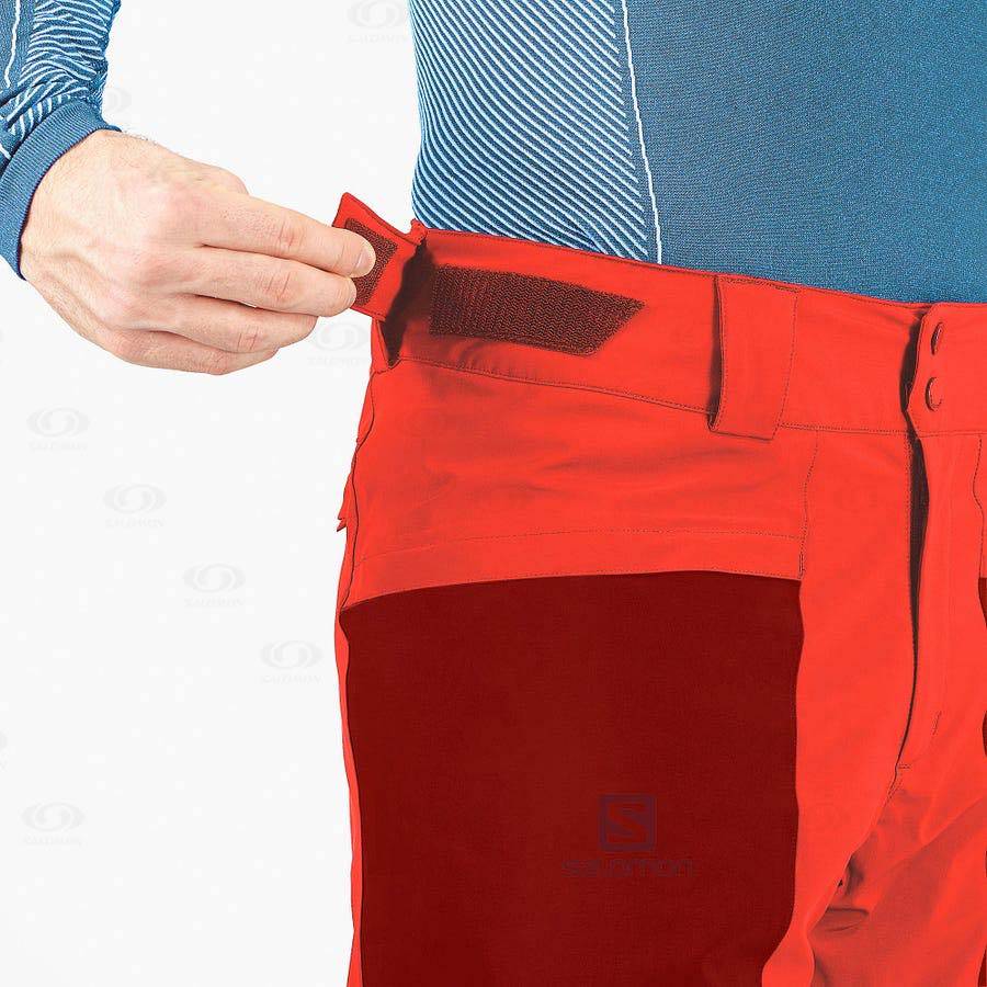 Salomon BRILLIANT Men's Ski Pants Red | AU-M1860