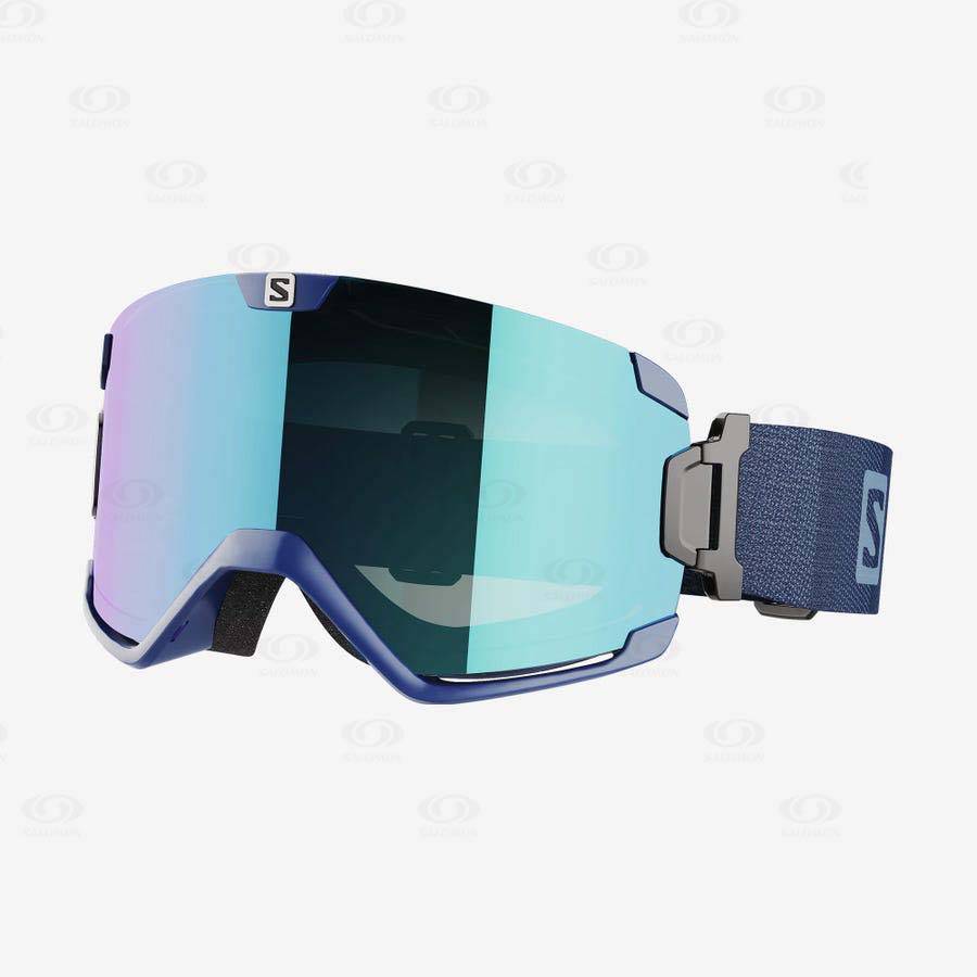 Salomon COSMIC MULTILAYER Men\'s Goggles Blue | AU-O1278