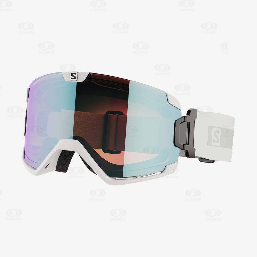 Salomon COSMIC PHOTOCHROMIC Men\'s Goggles White | AU-N2037