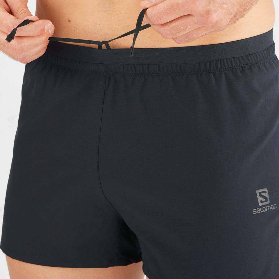 Salomon CROSS 3'' Men's Shorts Black | AU-M2448