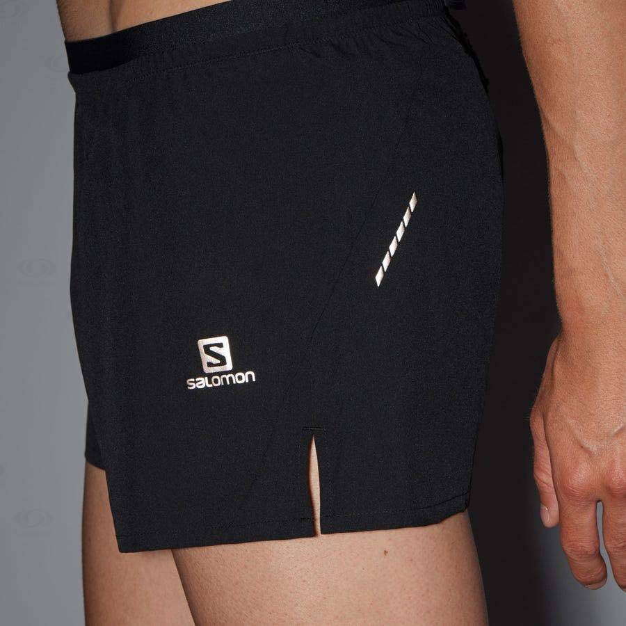 Salomon CROSS 3'' Men's Shorts Black | AU-M2448