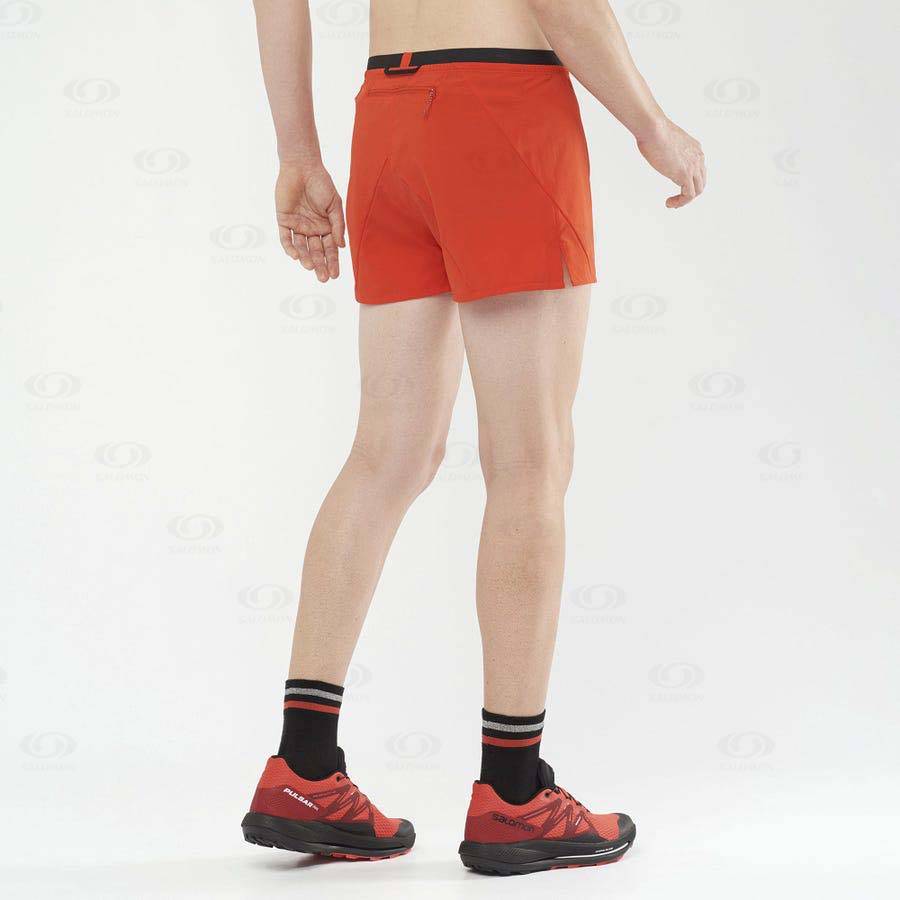 Salomon CROSS 3'' Men's Shorts Orange | AU-O1243