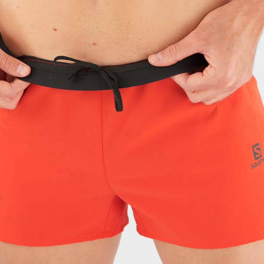 Salomon CROSS 3'' Men's Shorts Orange | AU-O1243