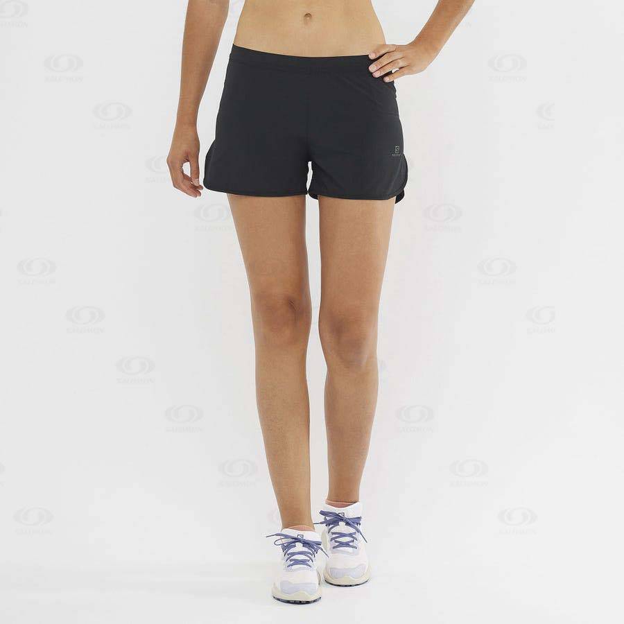 Salomon CROSS 3'' Women's Shorts Black | AU-L1809