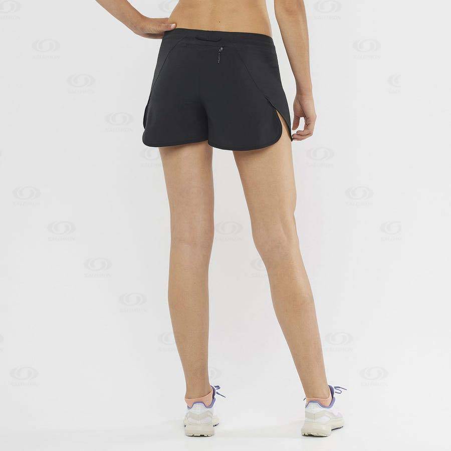 Salomon CROSS 3'' Women's Shorts Black | AU-L1809