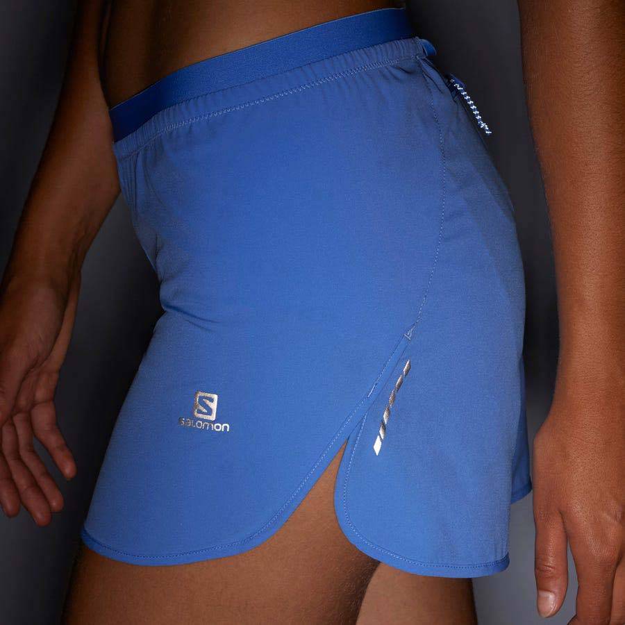 Salomon CROSS 3'' Women's Shorts Blue | AU-S2416