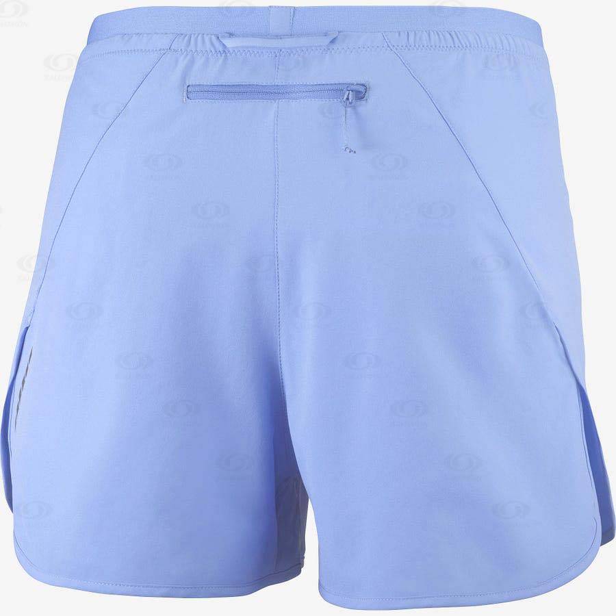 Salomon CROSS 3'' Women's Shorts Blue | AU-S2416