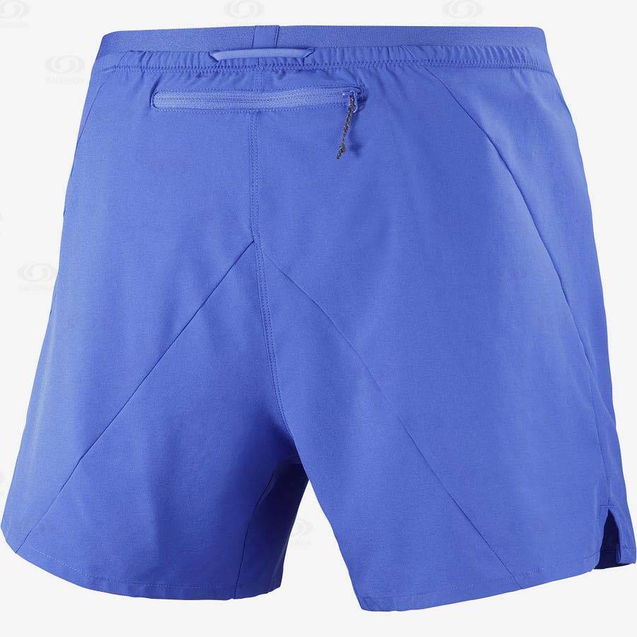 Salomon CROSS 5'' Men's Shorts Blue | AU-W2600