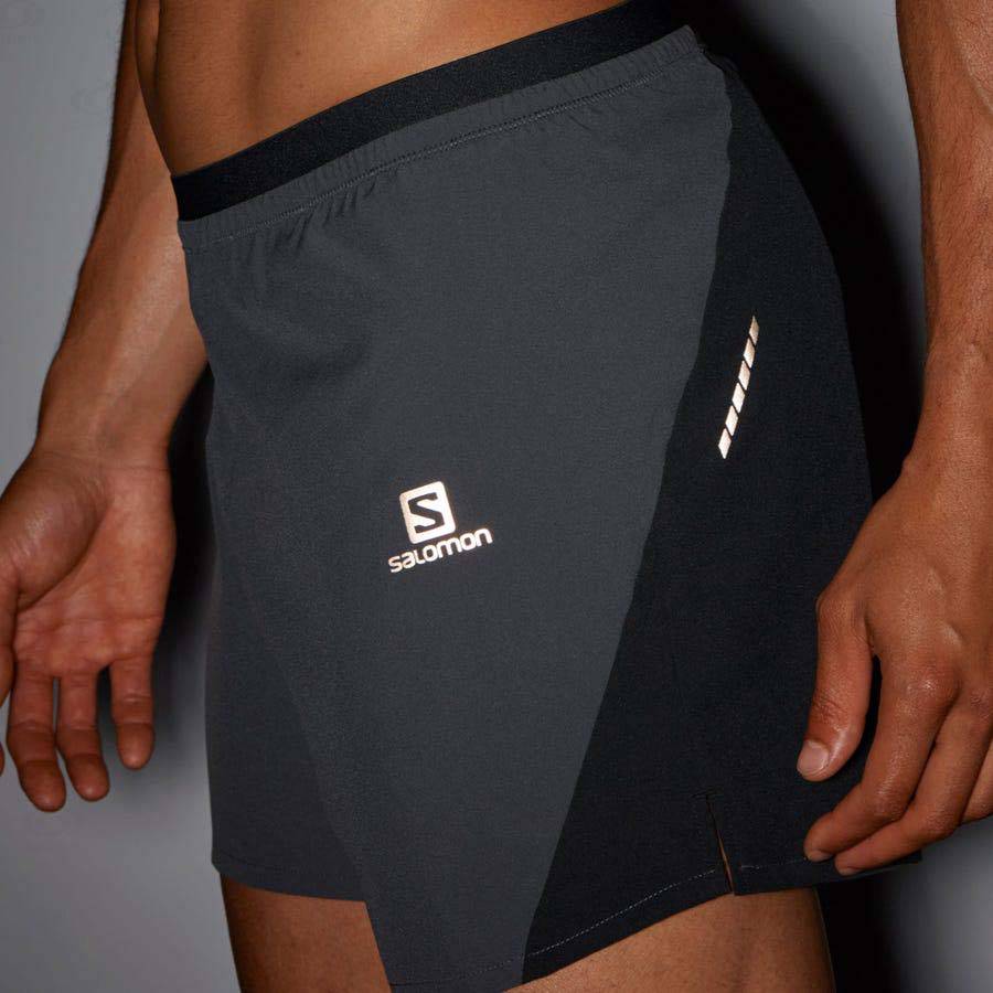 Salomon CROSS 5'' Men's Shorts Grey | AU-A2522