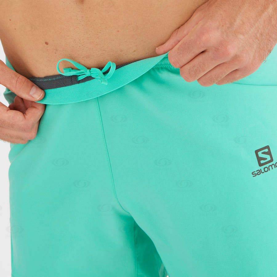 Salomon CROSS 5'' Men's Shorts Mint | AU-A1864