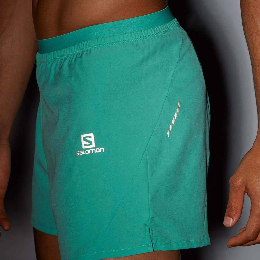 Salomon CROSS 5'' Men's Shorts Mint | AU-A1864