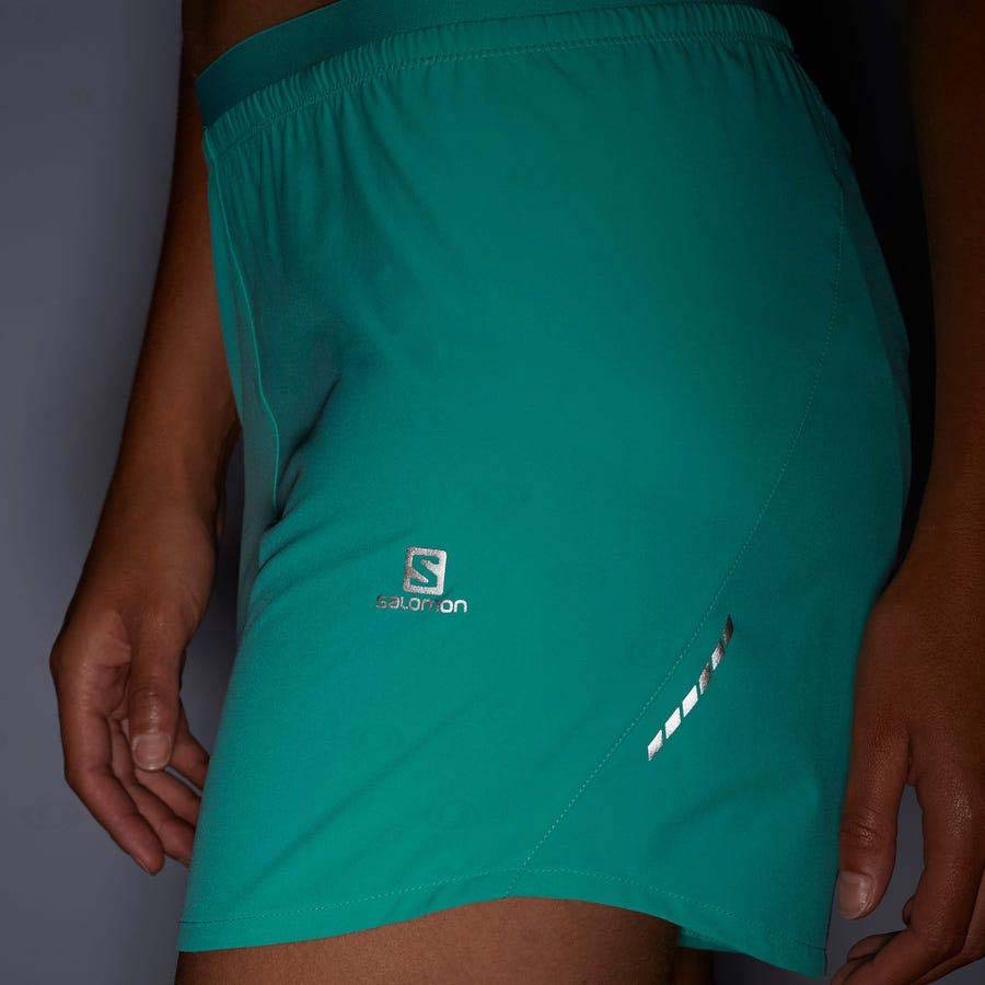 Salomon CROSS 5'' Women's Shorts Blue | AU-A1269