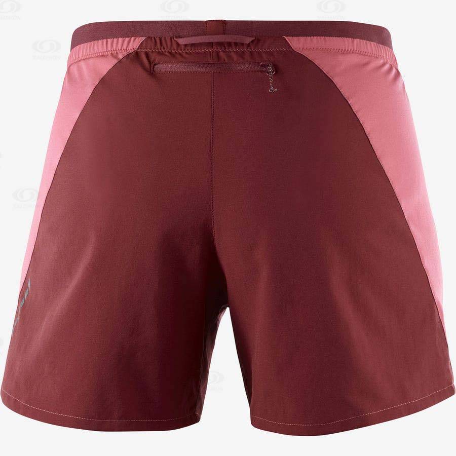 Salomon CROSS 5'' Women's Shorts Red | AU-A1010