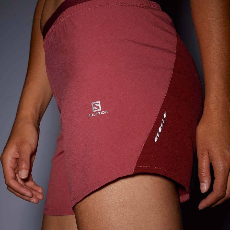 Salomon CROSS 5'' Women's Shorts Red | AU-A1010