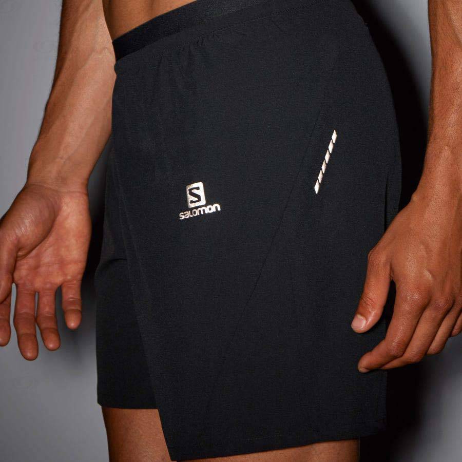 Salomon CROSS 7'' Men's Shorts Black | AU-A1185