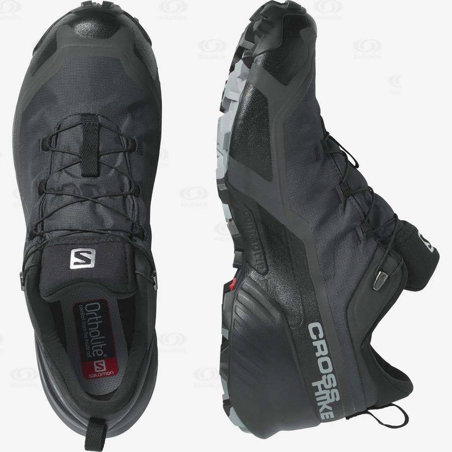 Salomon CROSS HIKE GORE-TEX Men's Hiking Shoes Black | AU-W1050