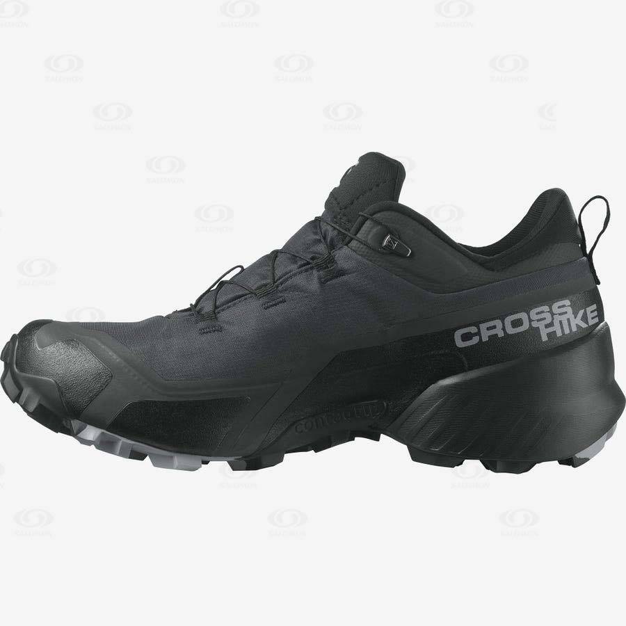 Salomon CROSS HIKE GORE-TEX Men's Waterproof Shoes Black | AU-N2548