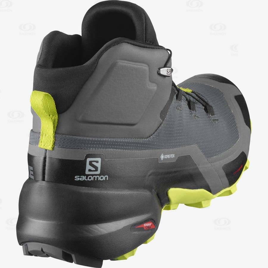 Salomon CROSS HIKE MID GORE-TEX Men's Hiking Shoes Grey | AU-M1307