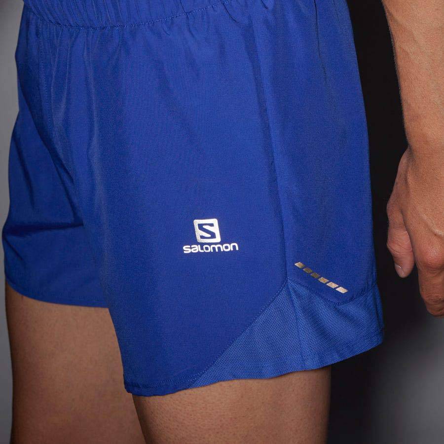 Salomon CROSS REBEL 5'' Men's Shorts Blue | AU-L1886