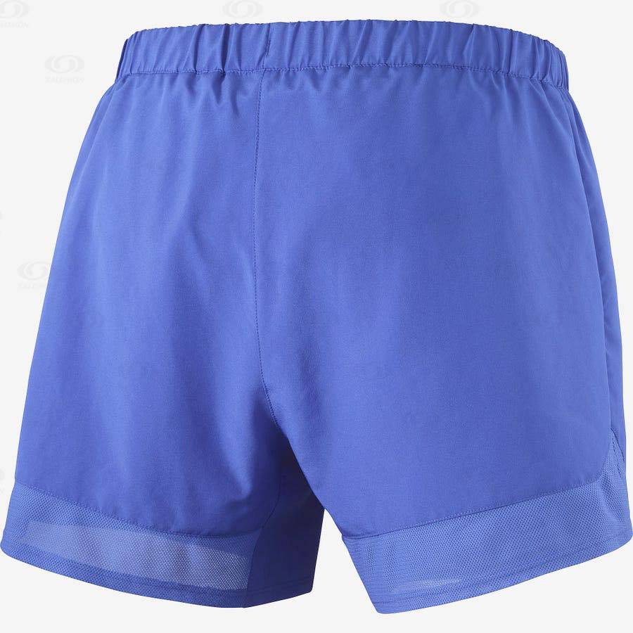 Salomon CROSS REBEL 5'' Men's Shorts Blue | AU-L1886