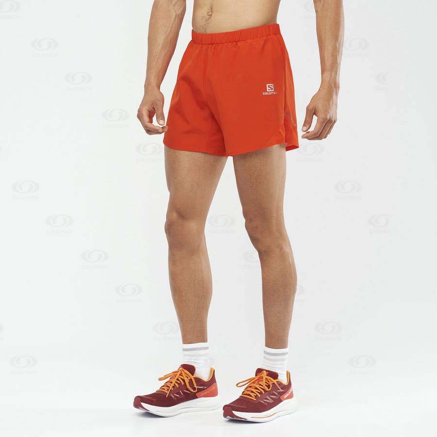 Salomon CROSS REBEL 5'' Men's Shorts Orange | AU-S2185