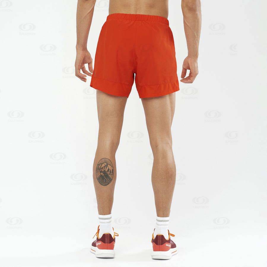 Salomon CROSS REBEL 5'' Men's Shorts Orange | AU-S2185