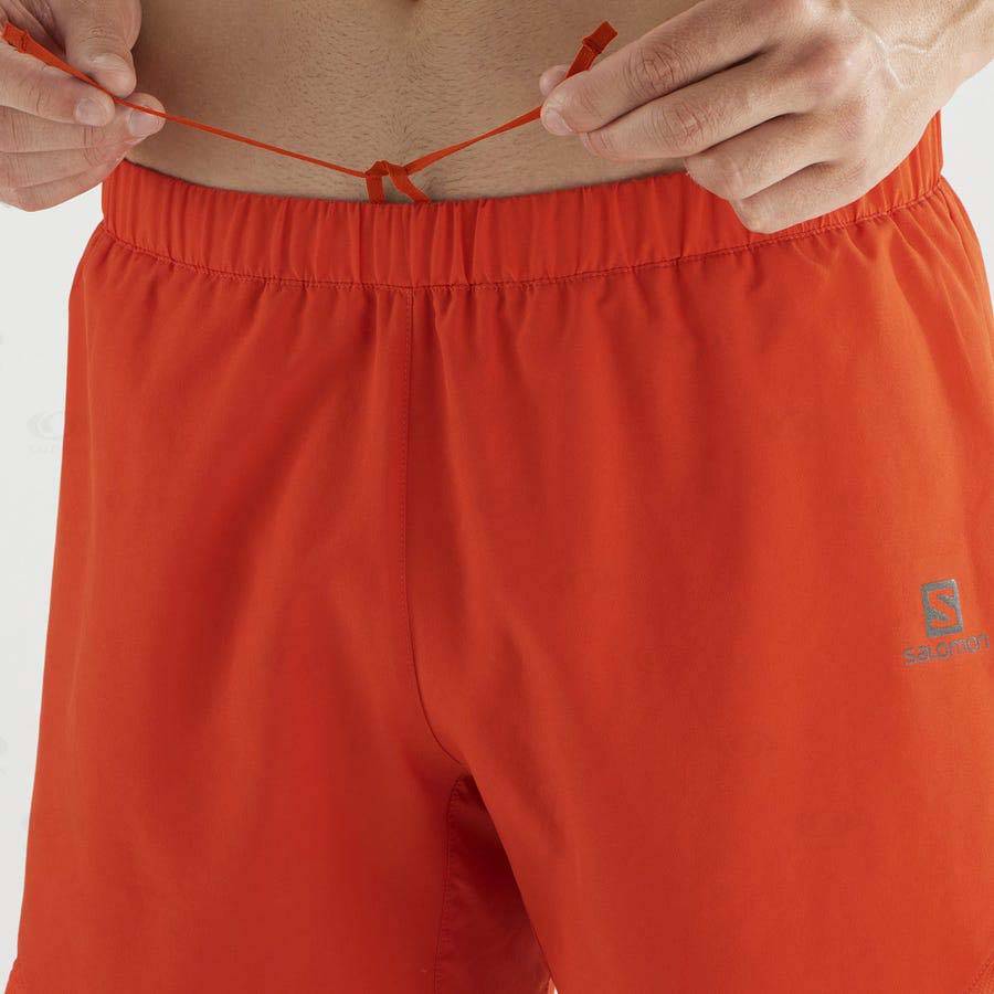 Salomon CROSS REBEL 5'' Men's Shorts Orange | AU-S2185