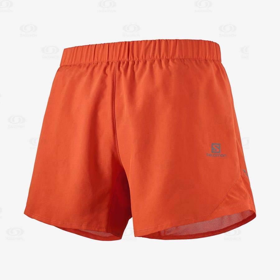 Salomon CROSS REBEL 5\'\' Men\'s Shorts Orange | AU-S2185