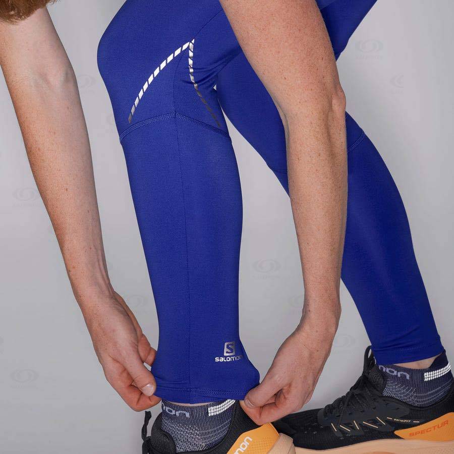 Salomon CROSS RUN 28'' Women's Running Tights Blue | AU-A1927