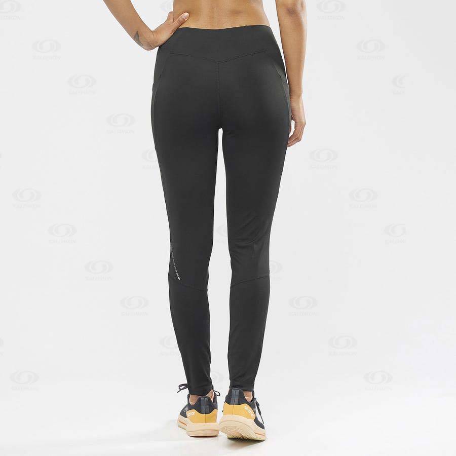 Salomon CROSS RUN 28'' Women's Running Tights Black | AU-M1832