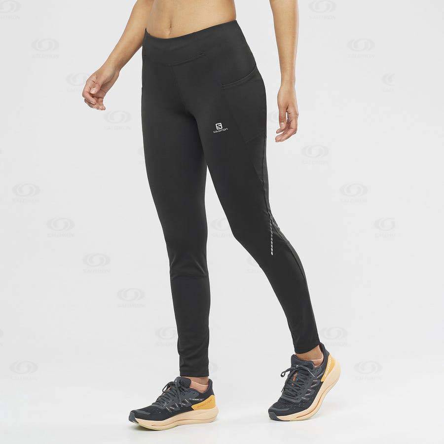 Salomon CROSS RUN 28'' Women's Running Tights Black | AU-M1832