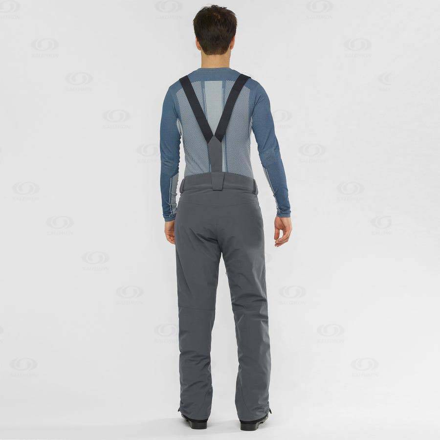 Salomon EDGE Men's Ski Pants Grey | AU-A1430