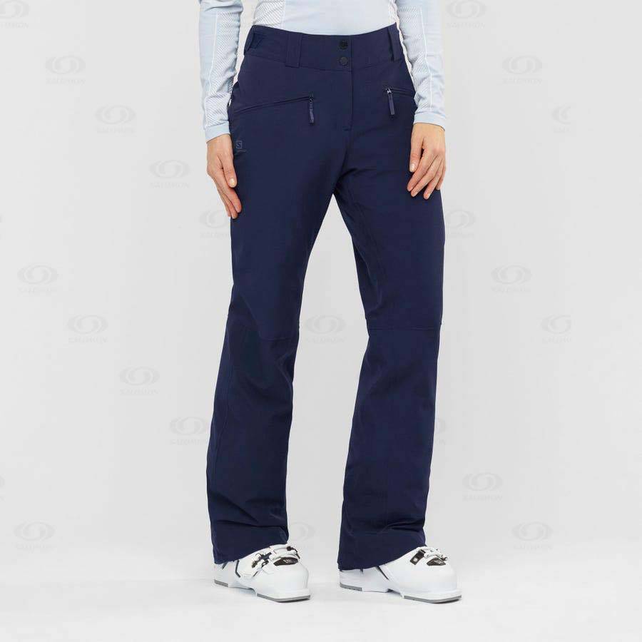 Salomon EDGE Women's Ski Pants Blue | AU-L1130