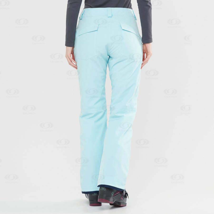 Salomon EDGE Women's Ski Pants Mint | AU-L2103