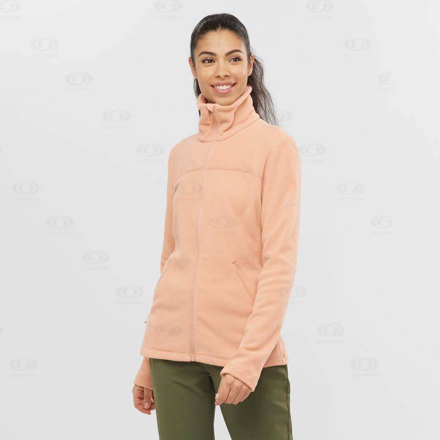 Salomon ESSENTIAL COSY FLEECE Women's Hoodie Pink | AU-S1513