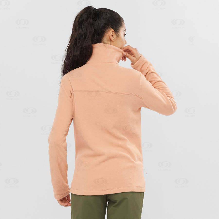 Salomon ESSENTIAL COSY FLEECE Women's Hoodie Pink | AU-S1513