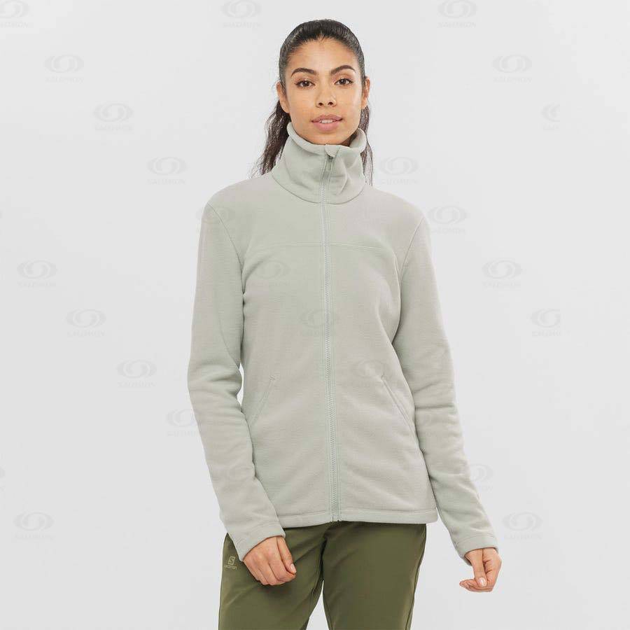 Salomon ESSENTIAL COSY FLEECE Women's Hoodie Beige | AU-S1989