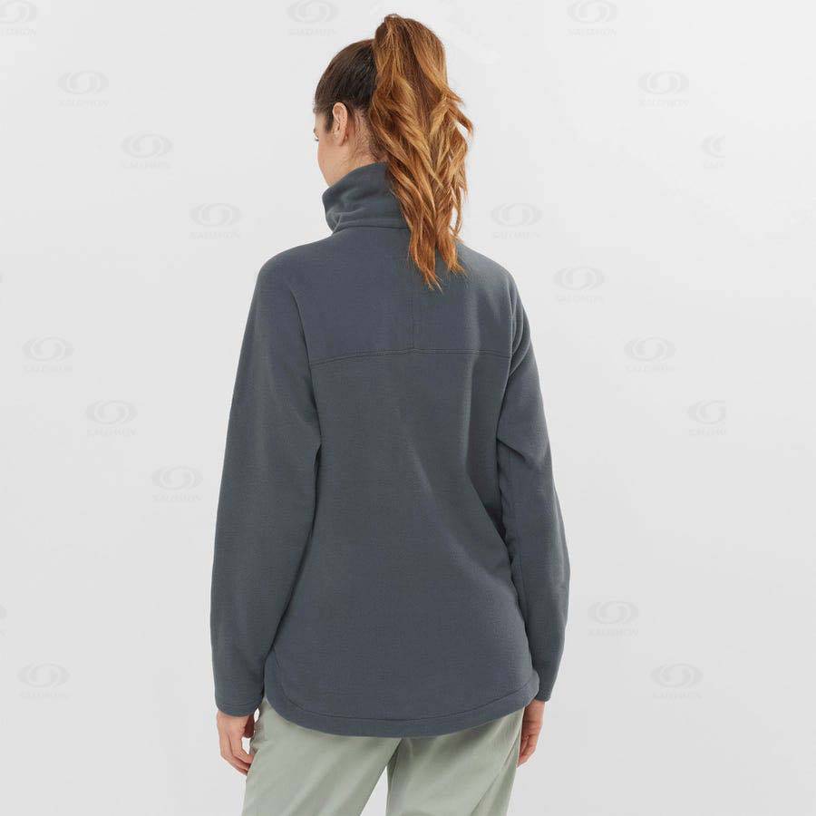 Salomon ESSENTIAL COSY FLEECE Women's Hoodie Grey | AU-W2450