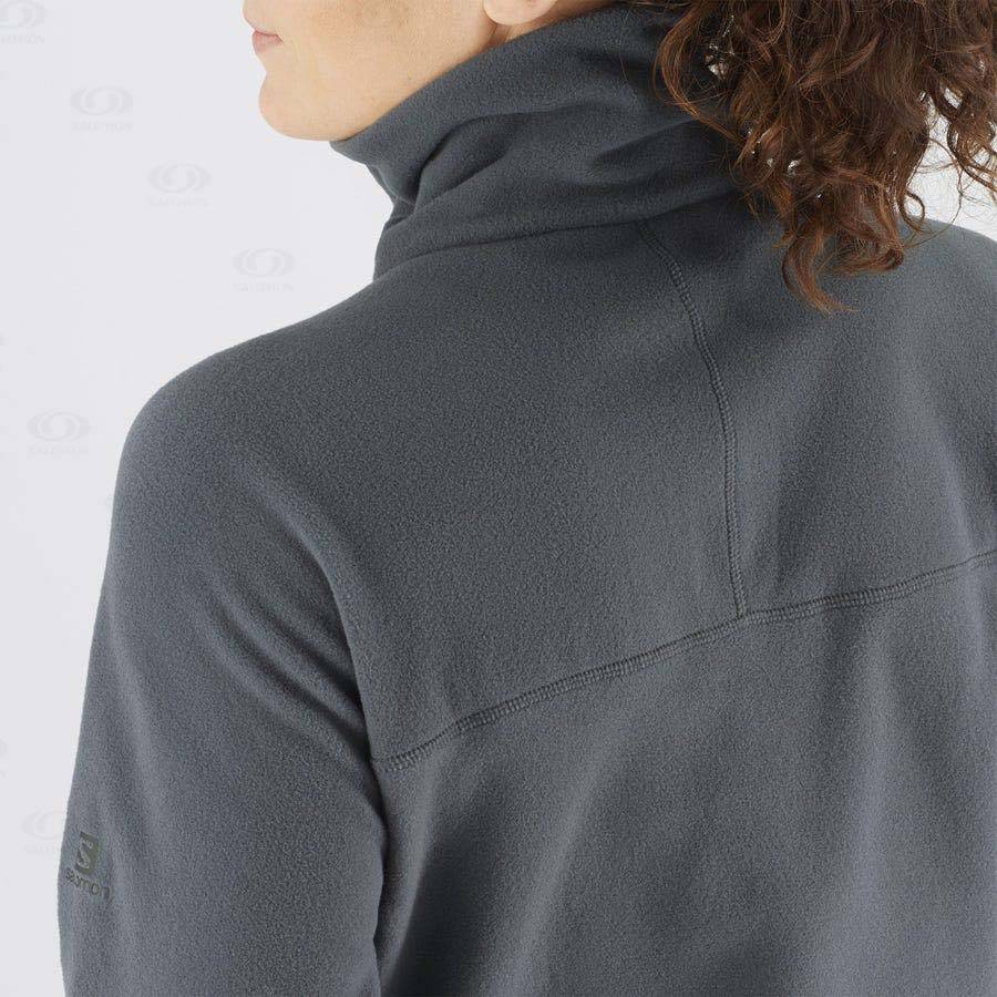 Salomon ESSENTIAL COSY FLEECE Women's Hoodie Grey | AU-W2450