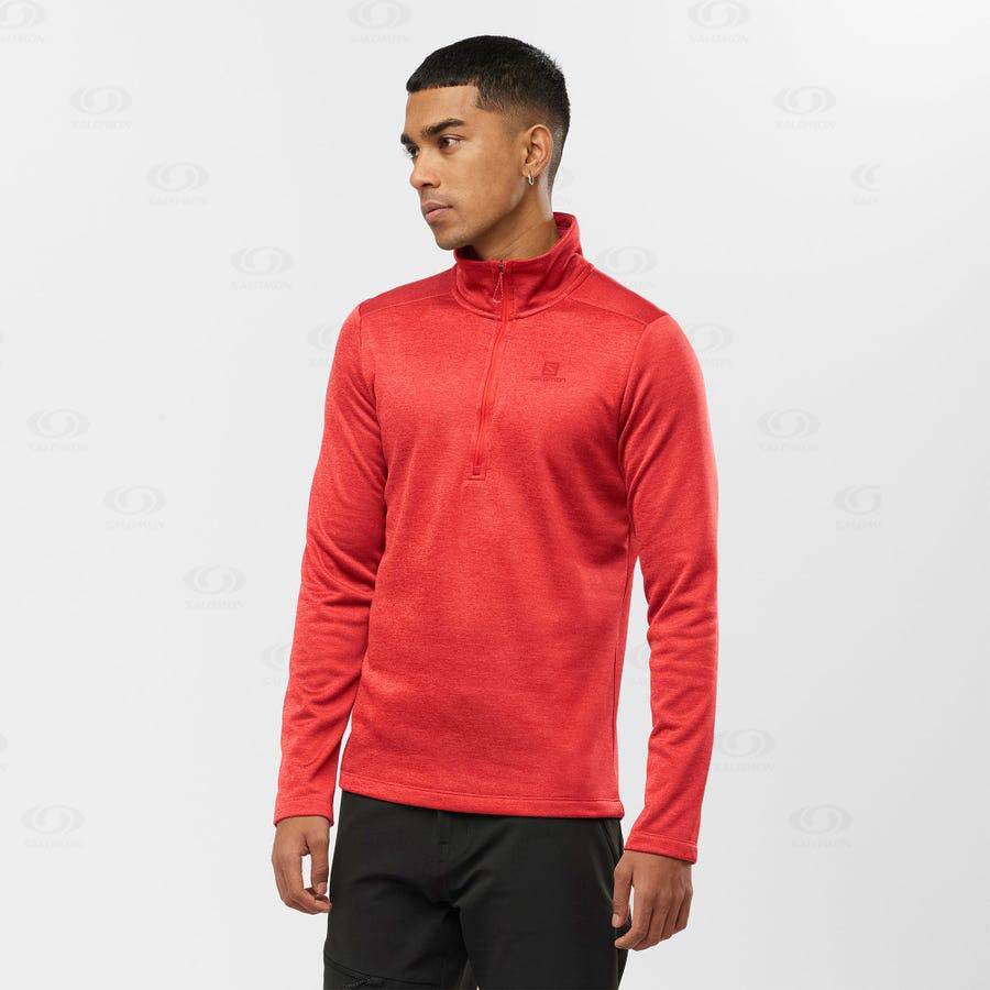 Salomon ESSENTIAL LIGHTWARM SEAMLESS Men's Hoodie Orange | AU-M1041